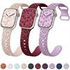Силиконовый ремешок для Apple Watch 10 9 8 7 45мм 41мм 42мм 46мм Ultra 2 49мм Браслет с леопардовым принтом Ремешок для iWatch 6 5 4 SE Correa