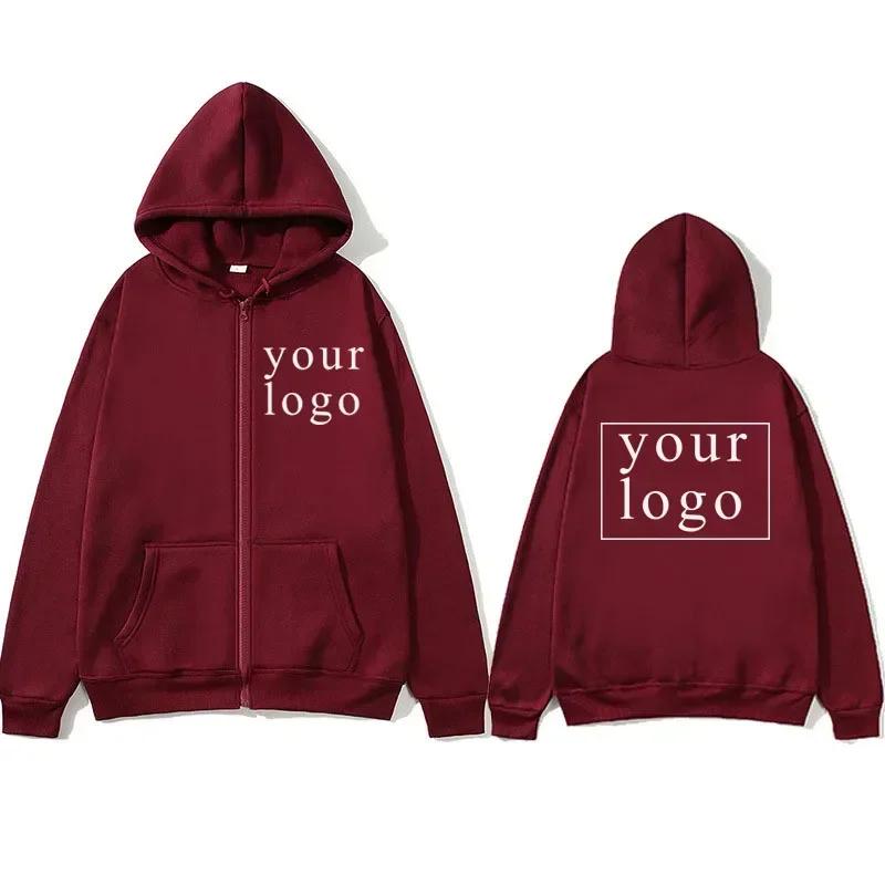 Men Women DIY04  Zipper cardigan hoodie Fashion Your Own Design Brand Logo/Picture Personalized Custom