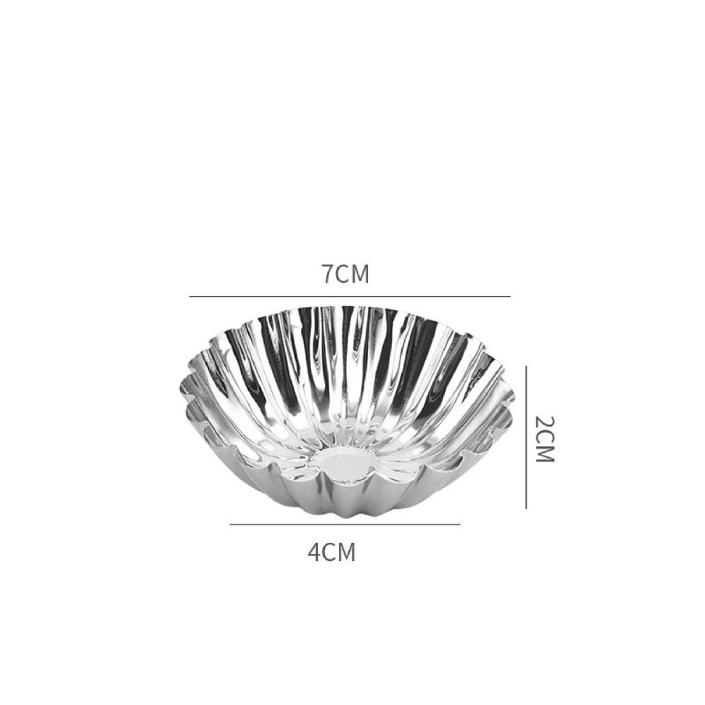 Многоразовая форма для печенья и пудинга Серебряная форма для десертов Формы для тарталеток Цветок Маффин
