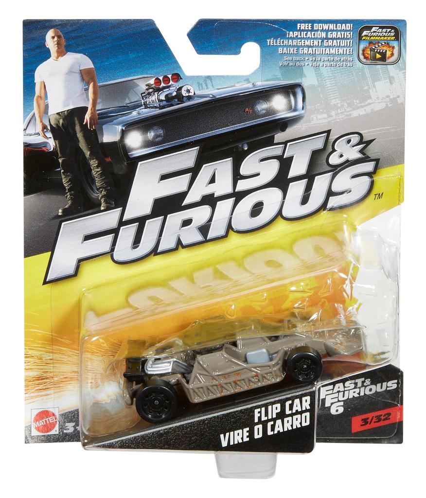 FLIP CAR VIRE O FAST6 Форсаж Евро Миссия Фильм Машина MATTEL HOTWHEELS [1/55 CARRO(ЗОЛОТО)]