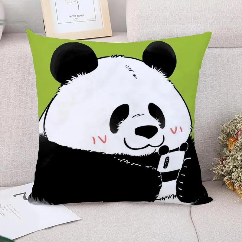 Милая панда Декоративная наволочка для гостиной, офиса, дома, наволочка для автомобиля, украшения