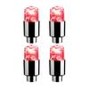 4Pcs Colorful LED Wheel Valve Lights Motorcycle Car Wheel Tire Valve Caps Universal Dustproof Bicycle Valve Cover