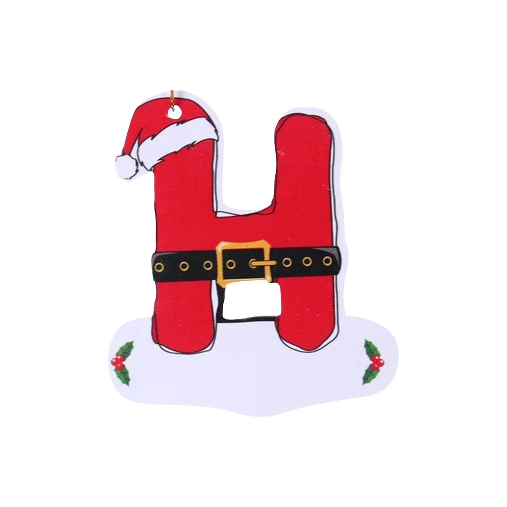 26 букв, украшение на рождественскую елку, рождественская подвеска, сделай сам, подвеска в виде алфавита, атмосферное украшение, буквы на рождественскую елку, 1 шт.