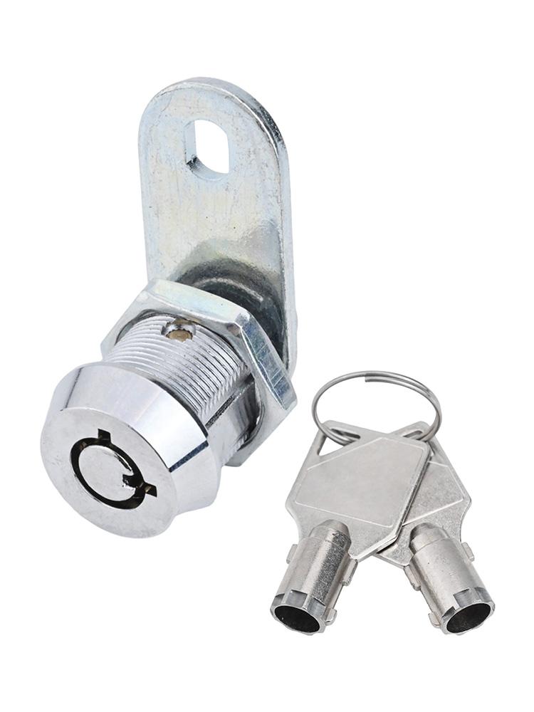 Cabinet Cam Lock 17mm 2 Key 90 Degrees Desk For Enclosures Furniture Lock Machine Mailbox Pull Keyed Practical