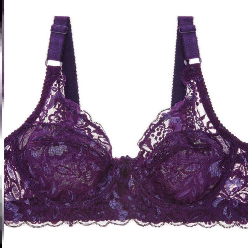 Женский бюстгальтер ультратонкий бюстгальтер больших размеров сексуальное женское белье кружевной бюстгальтер