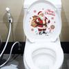 Подарочный мешок Деда Мороза Снежинка Наклейки для украшения ванной комнаты и туалета для уборной