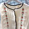 Embroidered Knitted Cardigan for Women Loose Sweater Japanese Sweet Women Soft Glutinous Long Sleeve O Neck Sweater Female Tops