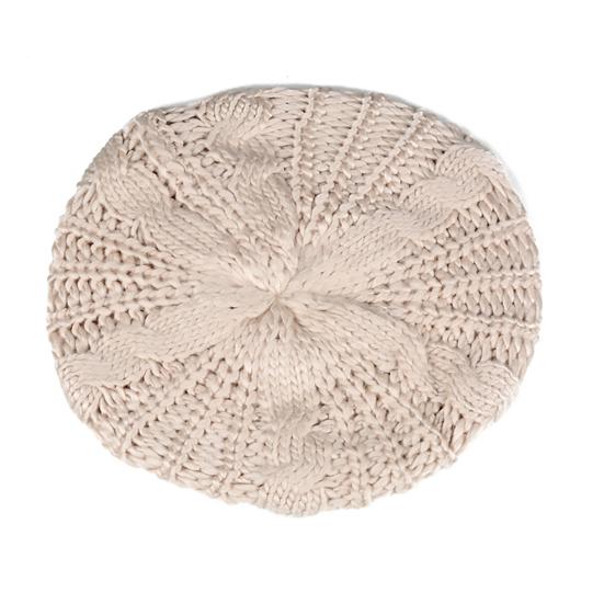 Берет Высокоэластичный Удобный в Носке Удобный Женский Однотонный Вязаный Берет для Улицы