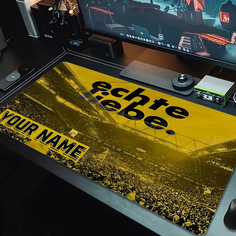 Custom Name Dortmund Mouse Pad Large Gaming Table Cushion Non-slip Laptop Tablet Big Mousepad XXL Mat Mini PC Playmat With Lock edge_XIA