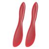2Pcs Plastic Cake Spatula Food-Grade PP Material Colorful Multifunctional Easy-to-operate Rounded Corner Scraper