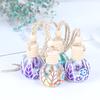 1Pc Empty Glass Colorful Bottle Car Hanging Perfume Bottle Home Ornament