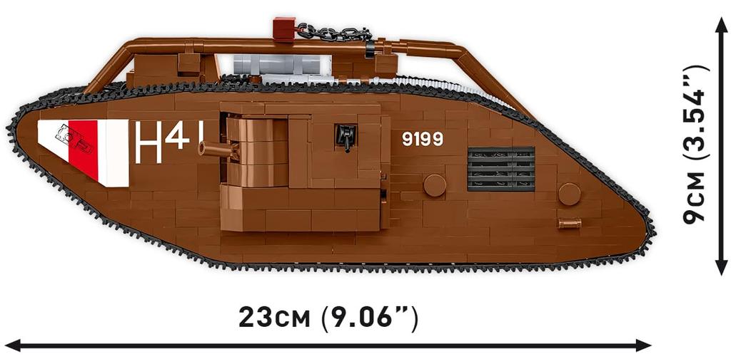 COBI Historical Collection Great Warmark V 9199 Tank (Male) No.