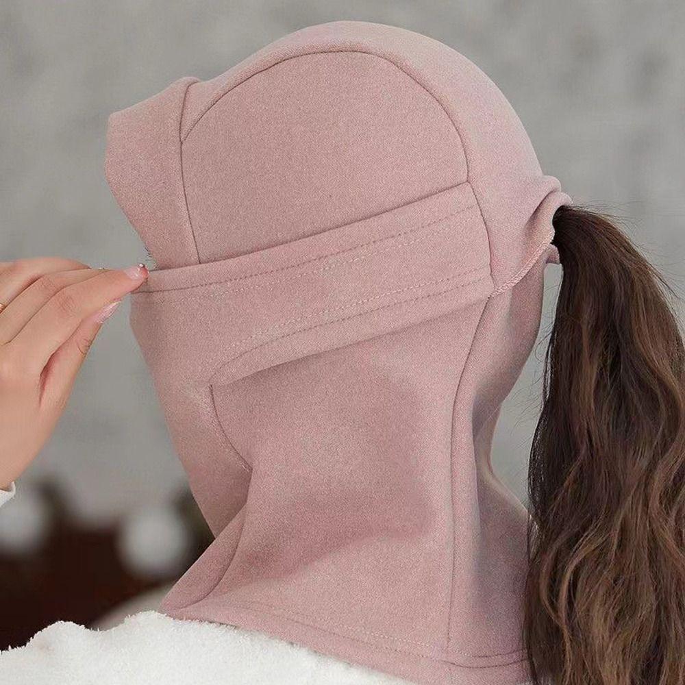 Ветрозащитные Теплые Шапки-Бини Толстые Теплые Зимние Шапки Простота Маска на Все Лицо Шея