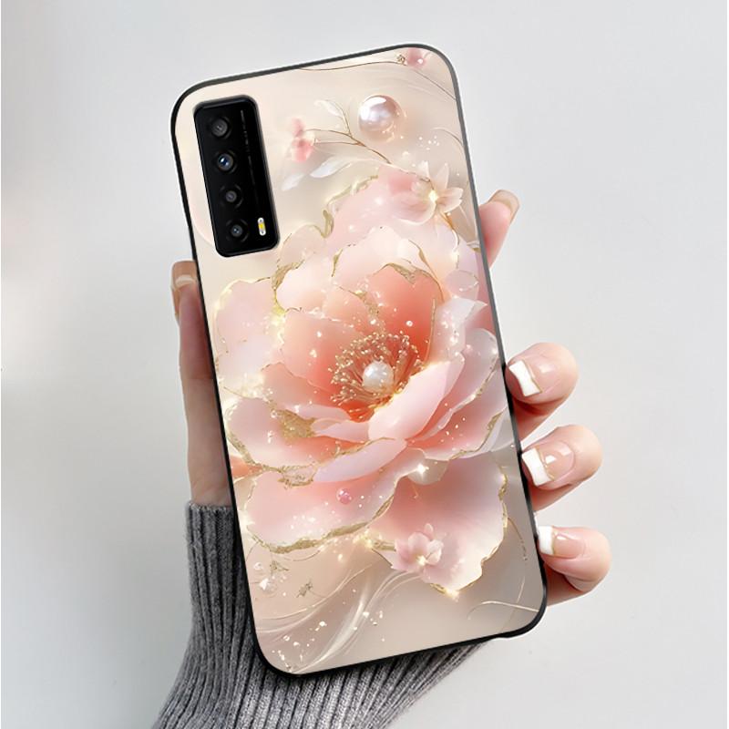 Case for TCL Stylus 5G T779W 6.81" Black Luxury Fashion Butterfly Flower Pattern Soft Silicone Cover for TCL Stylus Phone Cases