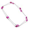 Натуральный розовый рубиллит, ювелирное изделие из стерлингового серебра 925 пробы, ожерелье 18" ASN-5964