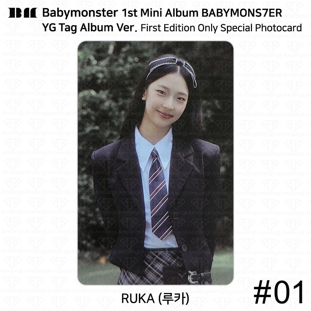BABYMONSTER Официальная фотокарточка первого мини-альбома BABYMONS7ER Ахён Рами Рора Аса