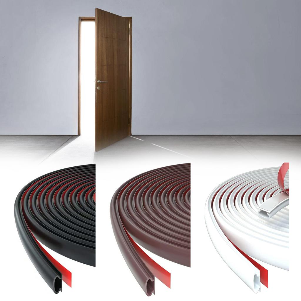 Flexible Quarter Round Molding Self Adhesive Rubber Trim Waterproof Seal for Wall Edge Corner & Staircase Cabinet Edge