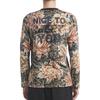 Y-3 Floral Print Long Sleeve T-Shirt Unisex Tops DP0566