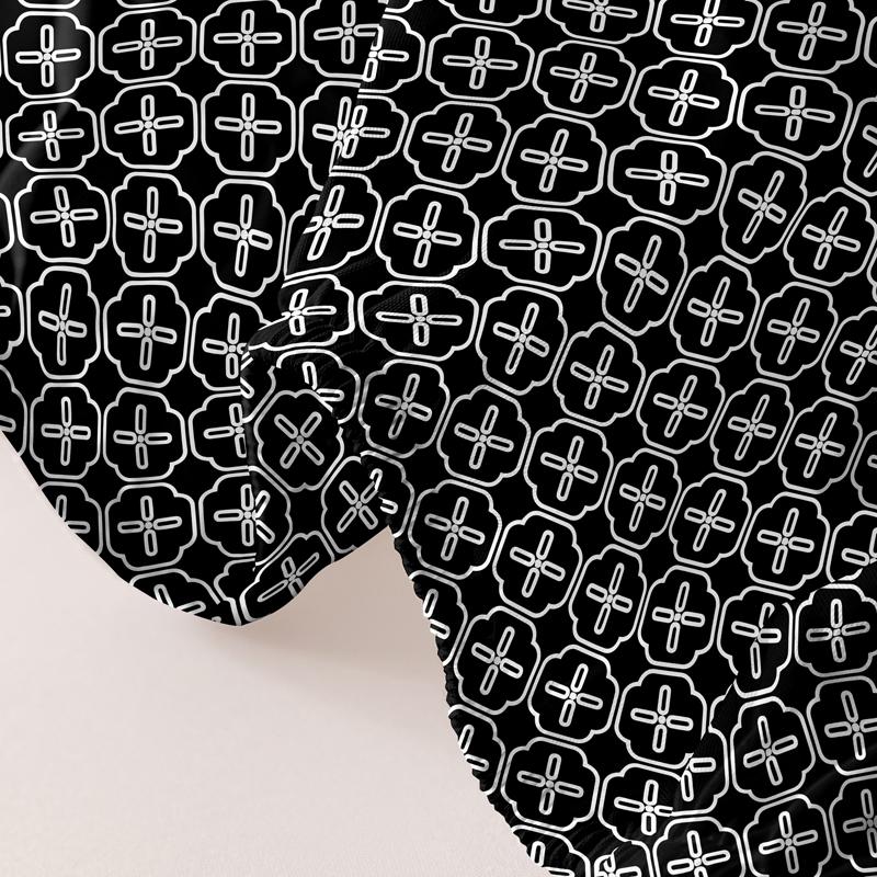 1 Простыня на резинке с матовым принтом в стиле простой современной геометрии, Принт для спальни, Постельное белье (Исключая наволочки)