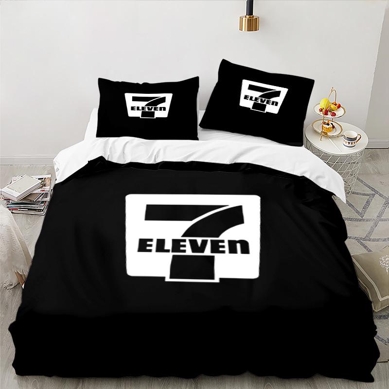 Seven eleven 3PCS Bedding set,Ideal for 1pc Duvet Cover And 2pcs Pillowcases Perfect for Fan gift,Ideal for Bedroom, Dormitory