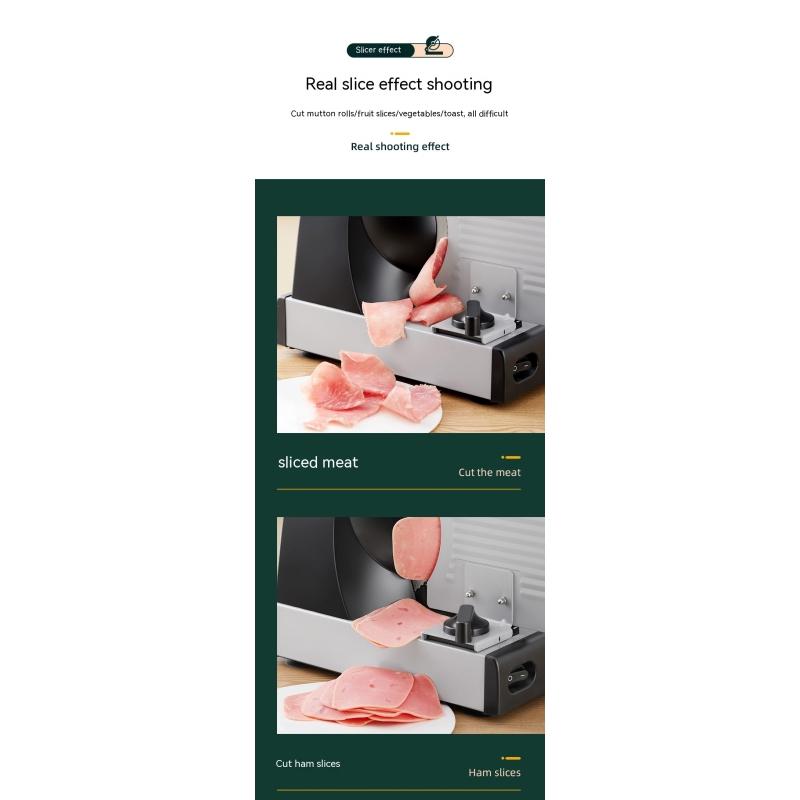 Машина для нарезки мяса Автоматическая бытовая машина для нарезки ломтиков Машина для нарезки хлеба из баранины