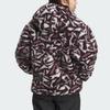 Adidas Originals Reversible Allover Print Fleece Zip-Up Hooded Jacket Unisex Jackets Dark-Purple Mysterious-Oxidized-Red JD6368