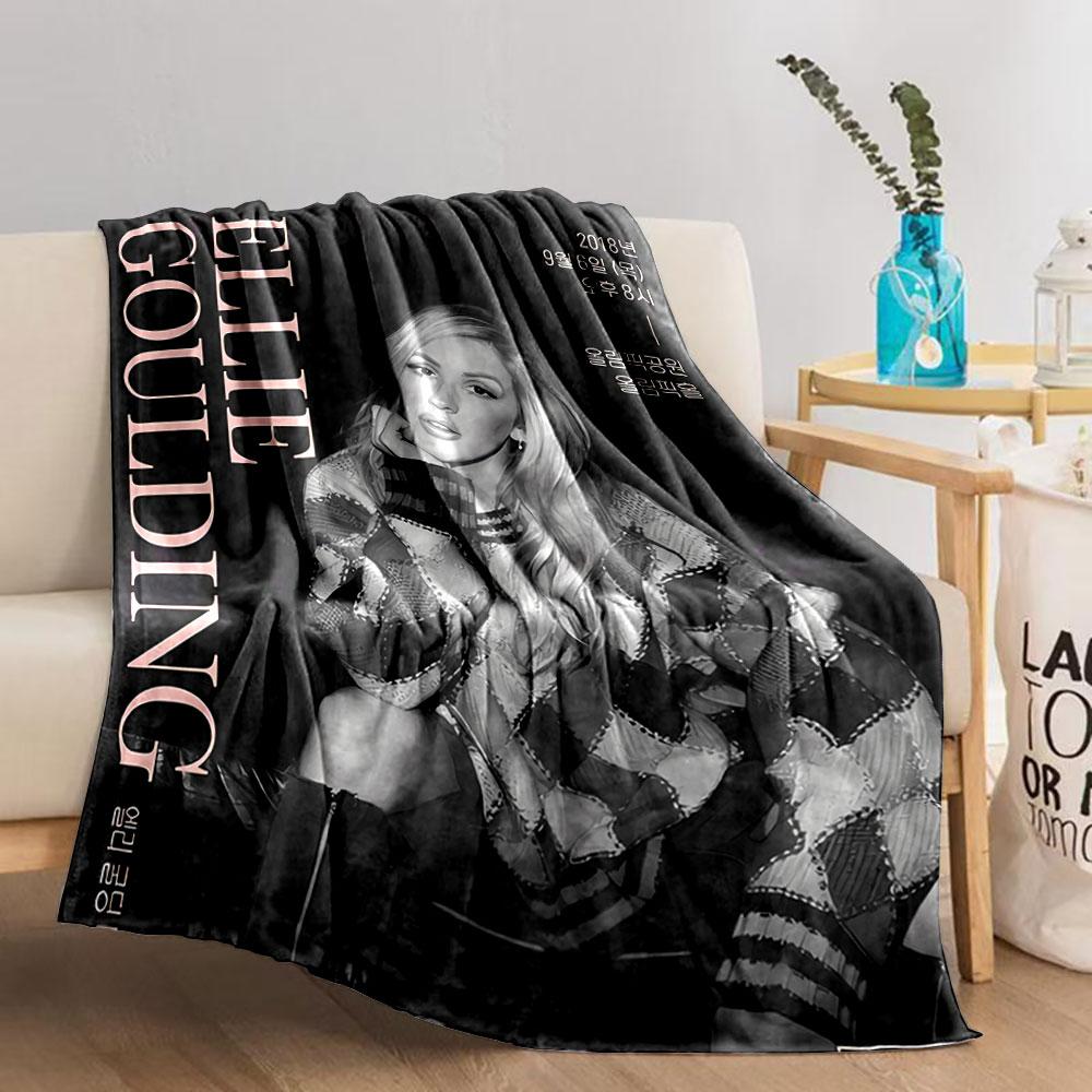 Black and White Artistic Blanket for all seasons blanket lunch break throw gift