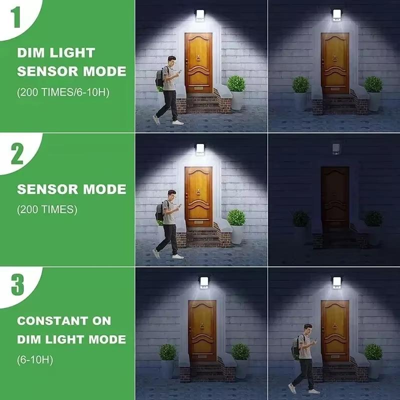 2Pack 90LEDs Solar Lights Outdoor Clip-on Motion Sensor Lights 3 Mode IP65 Waterproof Security Light For Fence Deck Wall Garage Patio