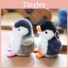 Charming Grey Black Penguin Plush Keychain Kids Bookbag Accessory Gift
