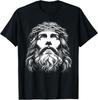 New Limited Face of Jesus Catholic, Jesus Face T-Shirt Tops TeeA