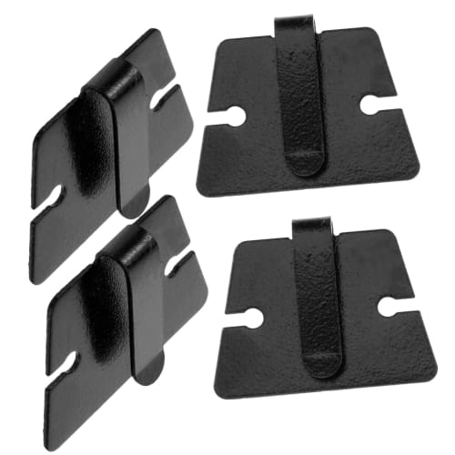 NOLITOY 4-Piece Car Microphone Hanging Hooks, Hanging Hooks for Car Radios, Microphone/Radio Hanger, Fixed Mounting Stand, Plastic, Car Storage, Light