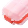 Storing Independent Inner Durable 8-grid Waterproof Portable Folding Tablet Sub-packing Organizer Box Pill Storage Holder