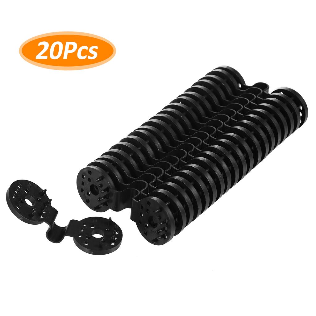 20 шт., пластиковые зажимы для тента, пластиковые зажимы для навеса, черные зажимы для теневой сетки для теплицы