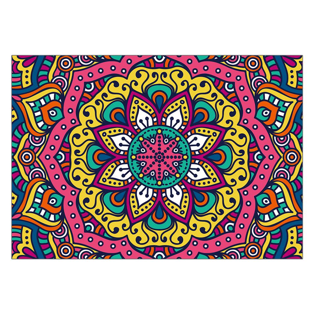 Нескользящий коврик для ванной, мягкий ковер для декора гостиной, спальни, ковер для детской комнаты, ковер в стиле бохо с рисунком мандалы