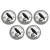 1/2/3/5Pcs Raven Skull Souvenir Coin Heavy Duty Attitude Crow Challenge Coin Token of Freedom and Humor Metal Badge Home Decoration
