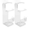2 Pcs Sword Wall Mount Acrylic Sword Display Stand for Home Shopping Mall Cafe Bar Decor Transparent