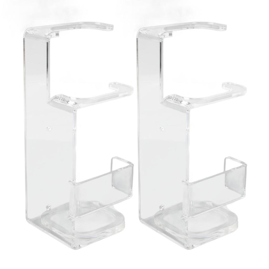 2 Pcs Sword Wall Mount Acrylic Sword Display Stand for Home Shopping Mall Cafe Bar Decor Transparent