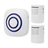 Smart Motion Sensor Alarm Wireless Doorbell Plug In Door Bell Home Security Infrared Detector Alert Kits with 2 PIR