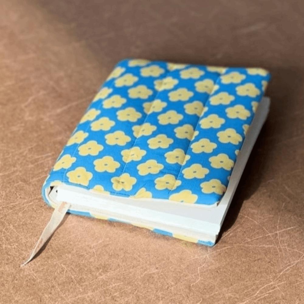 Floral Design Fabric Book Jacket Reusable Fabric Book Sleeve Fabric Notebook Protector Summer
