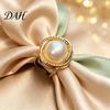 Bridal Scarf Jewelry Alloy Silk Ring with Faux Pearls, Clip Rings for Women, Slide Round Buckle Clip, Elegant Retro Holder Dresses And Shirts