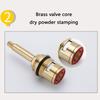 Каплестойкие Сменные Вентили Смесителя Латунные Керамические Картриджи со Штоком Горячей и Холодной Воды Золотник Легко Устанавливаются