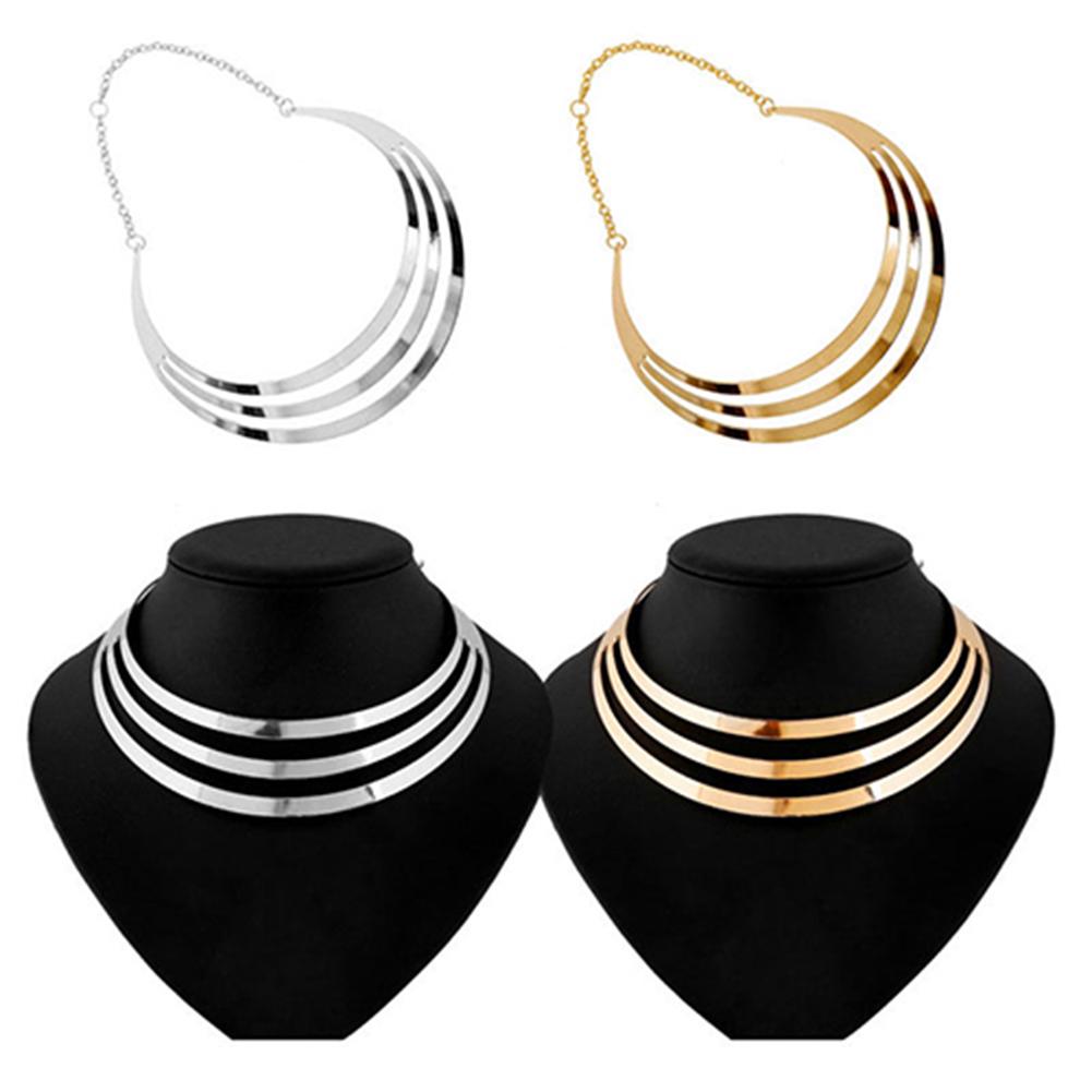 Ожерелье BLULANS, чудесное массивное ожерелье-цепочка в стиле панк, полукруглое ожерелье из сплава, подарок для женщин