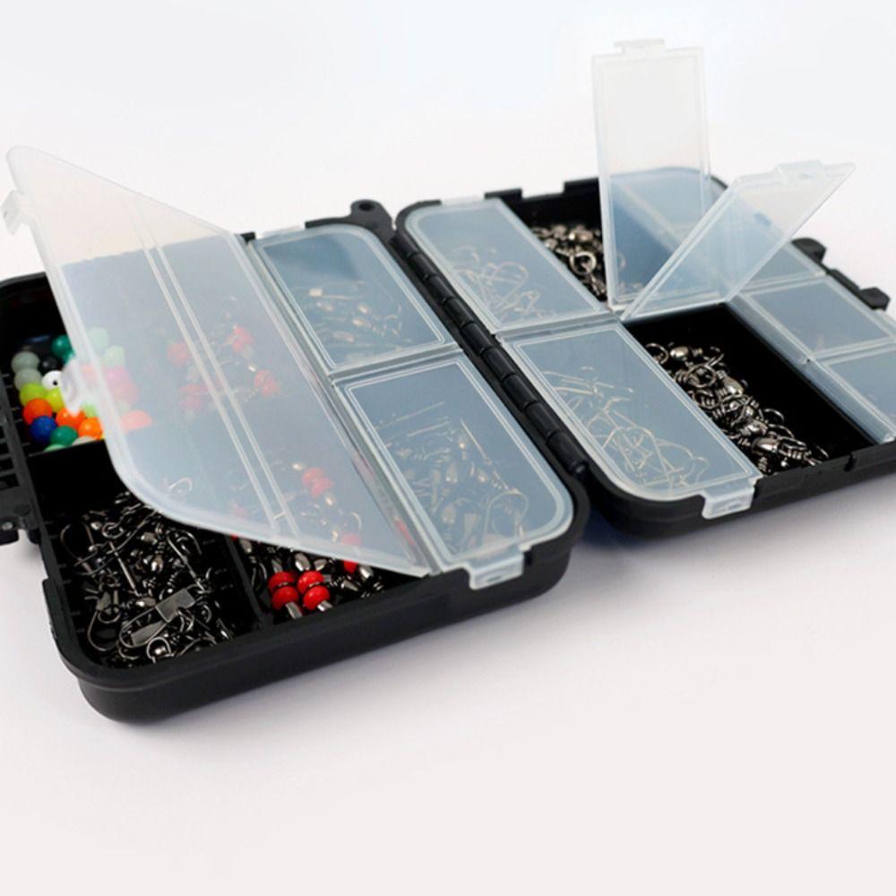 Lure Storage Box Fishing Tackles Box Swivels Clips Fishing Hooks Set Box  Carp Fishing