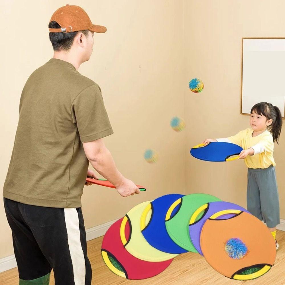 Parent-Child Interactive Throw Catching Ball Elastic Plate Throw Catch Toy for Children/Kids