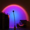 USB Sunset Lamp Rainbow Projector Atmosphere Night Light Home Decoration Photography Lighting Coffee Shop Wall Decor Lights
