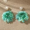 Cute Pearl Earrings Bohemia Earrings Simulated Flower Earring Pearl Dangle Earring  Vacation