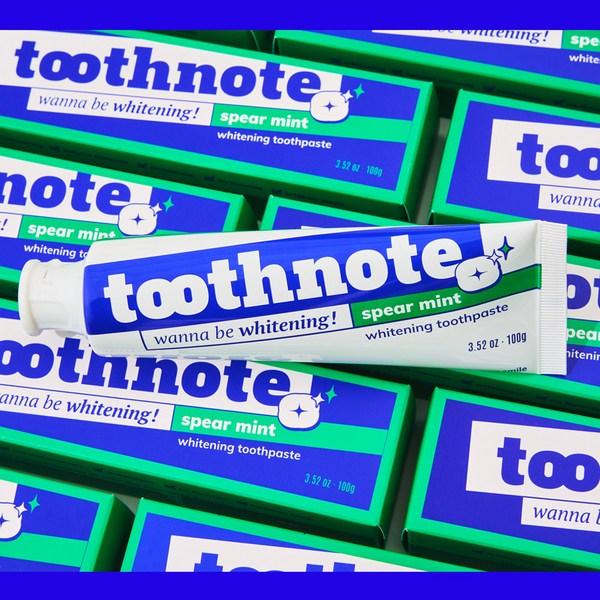 Отбеливающая зубная паста Toothnote со вкусом мяты, 100 г, 3 шт.