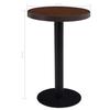 Bistro Table Dark Brown 50 cm MDF