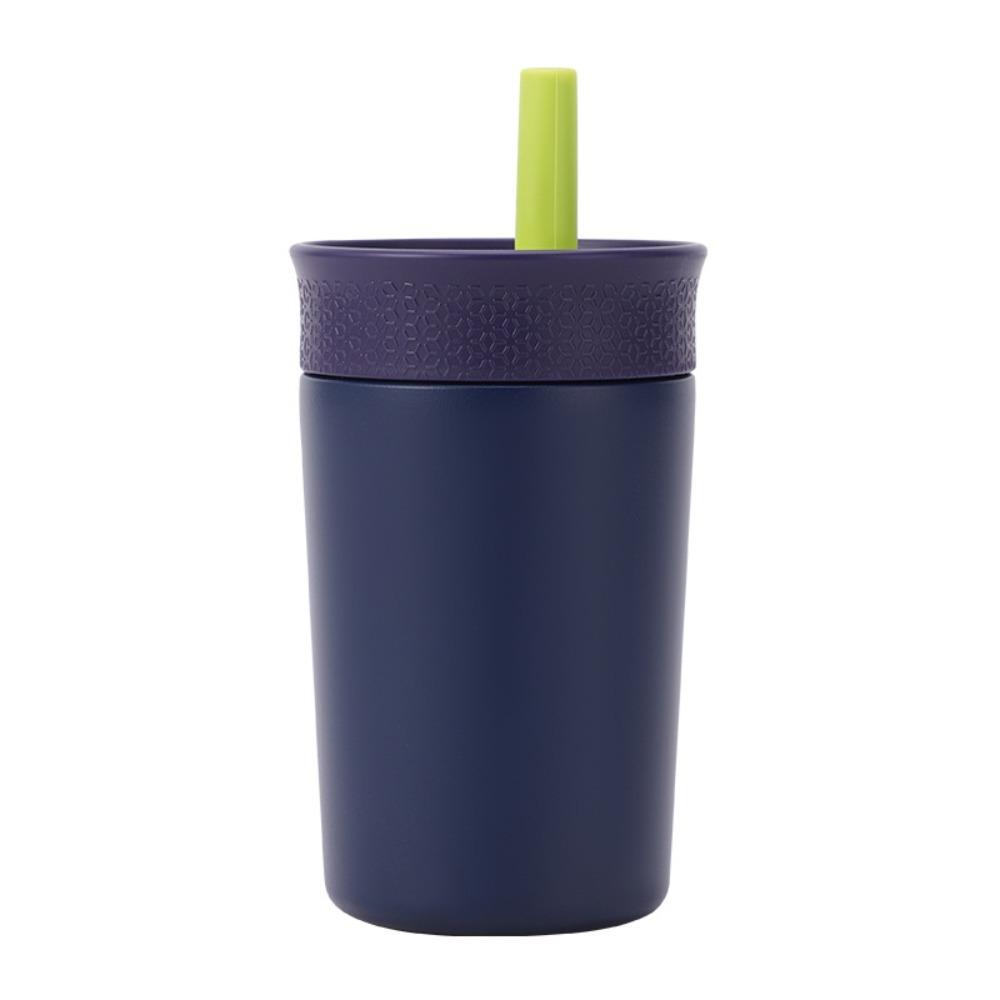 12oz Thermal Coffee Cup with Straw Thermal Mug Mini Vacuum Flask Insulated Water Bottle  Kids