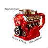 Кофейные кружки с двигателем V8, стакан для напитков с ручкой, посуда, многоразовый, модный, красный, для кафе